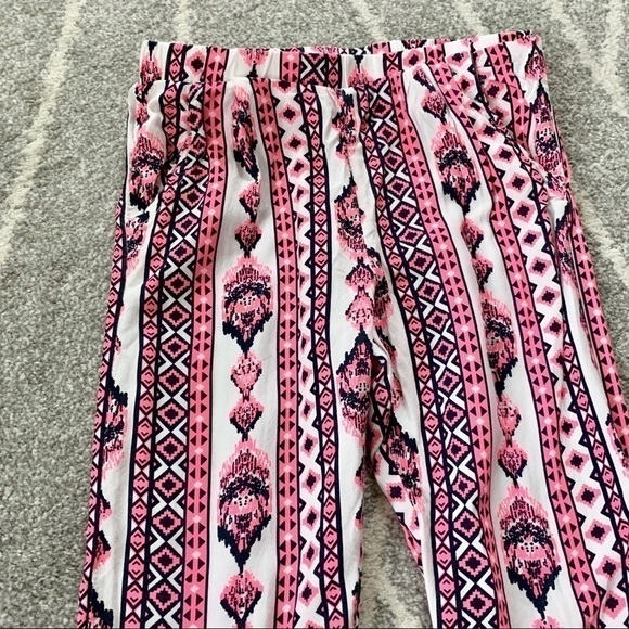 Juicy Couture Hot Pink Tribal Print Joggers Size 6 - Picture 2 of 4